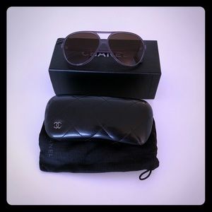 Purple Chanel Aviators